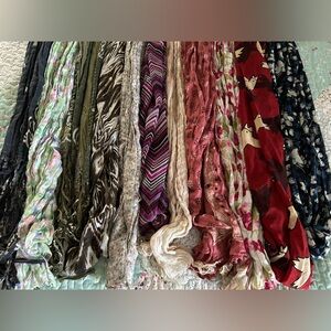 Lot of 11 Women’s Print Scarves H&M Urban Outfitters